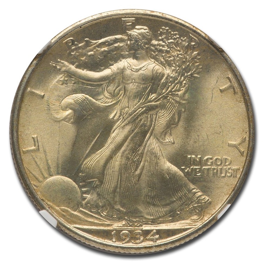 1934ǯ ���������󥰥�Хƥ� �ϡ��ե��顼 ��� 50����� ����С� ������ �������� ����ꥫ�罰��¤ʾ�� ����ե�󥷥��� MS-67 NGC ������ơ���������