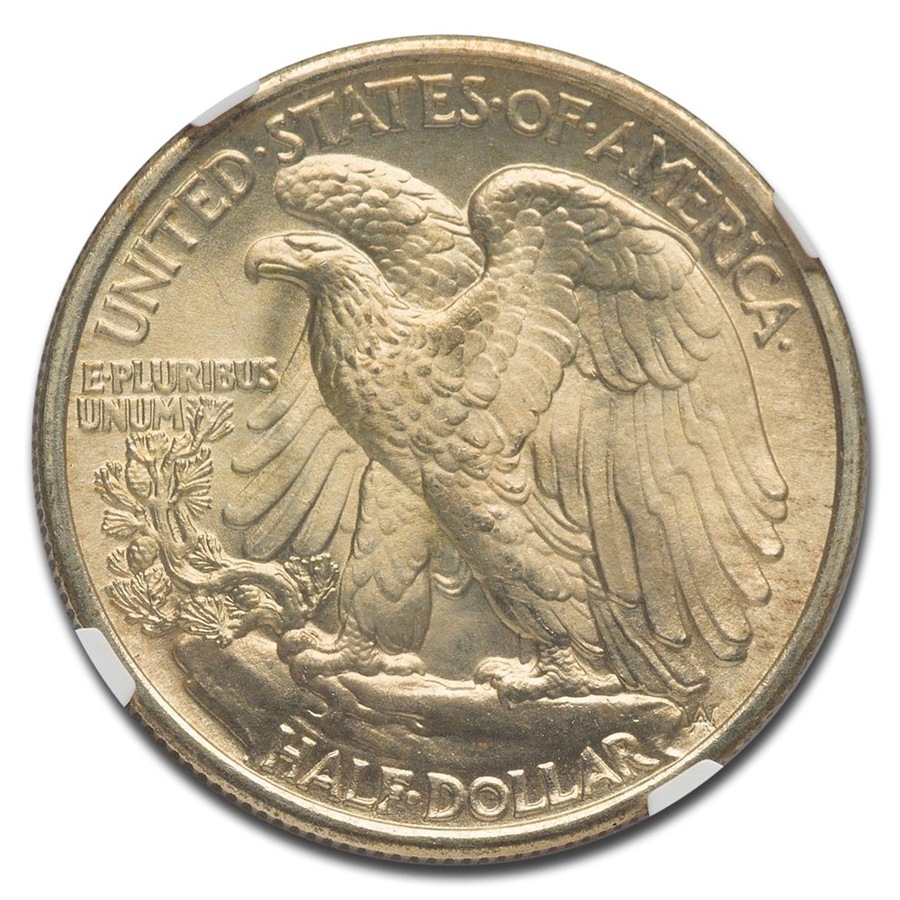 1934ǯ ���������󥰥�Хƥ� �ϡ��ե��顼 ��� 50����� ����С� ������ �������� ����ꥫ�罰��¤ʾ�� ����ե�󥷥��� MS-67 NGC ������ơ���������