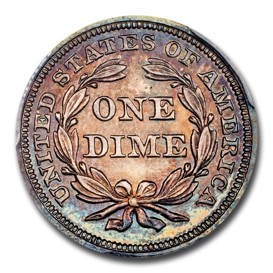 1854ǯ �����ƥå� ��Хƥ� ������ ��� 10����� ����С� ������ ��ͳ�ν��� �������� ����ꥫ�罰��¤ʾ�� �ե���ǥ�ե��� PR-65 PCGS CAC (Arrows) ����ƥ�����������