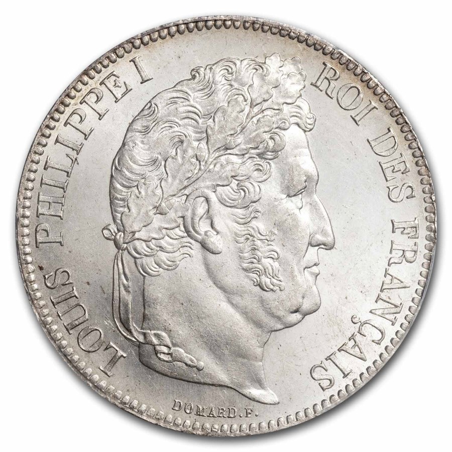 1836年ルイ・フィリップ1世 5フラン大型銀貨 コレクション