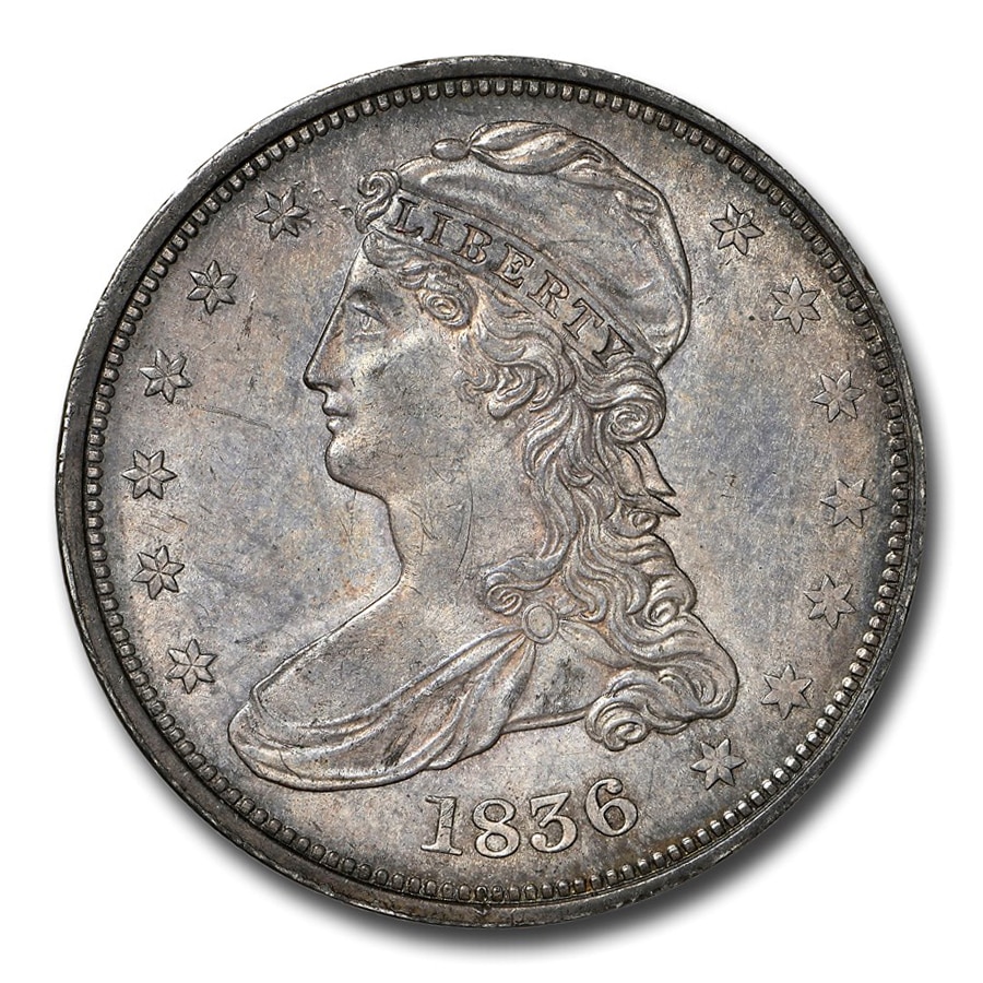 アメリカ1836年 50Cents 銀貨 キャップバスト アメリカ1836年