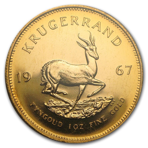クルーガーランド金貨 1オンス プルーフ 1967年製 南アフリカ共和国