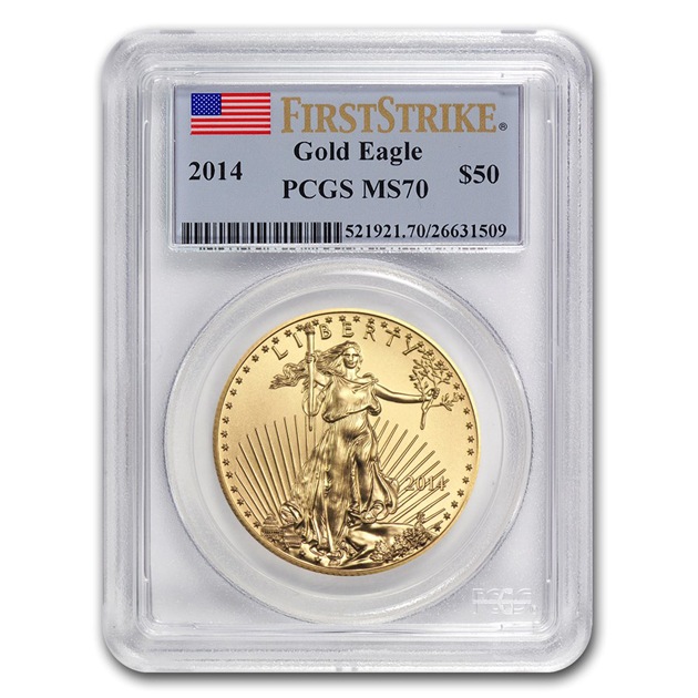  1 50ɥ ꥫ󥤡 2014ǯ ꥫ¤ʾȯ (ȥݥ¤ʾ) MS-70 PCGS (FirstStrike&#174;)