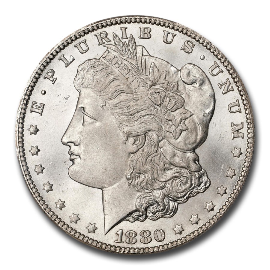 1880/79年 モルガン ダラー 銀貨 1ドル シルバー コイン オーバー