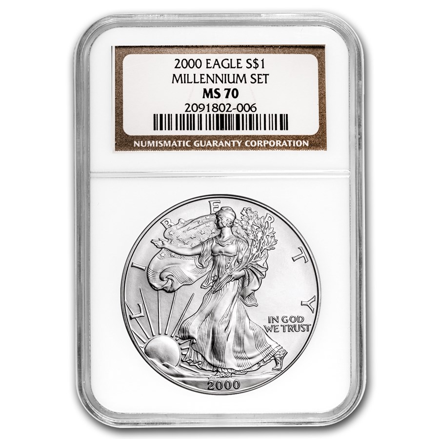 2000ǯ   1 1ɥ С  ꥫ󥤡  ͳν ꥫ¤ʾ ȥݥ MS-70 NGC (Millennium Set)
