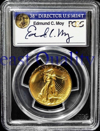 2009ウルトラハイリリーフ金貨 PCGS-MS70 未使用 Edmund C. Moyサイン入り2014.1.22-519757.70/28867265