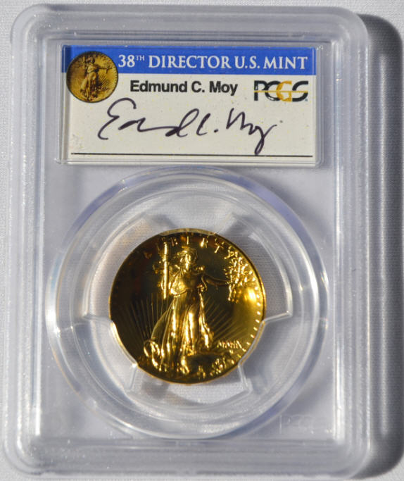 【動画あり】2009ウルトラハイリリーフ金貨　PCGS-MS70 PL（プルーフライク）未使用　Edmund C. Moyサイン入り519758.70/25342949