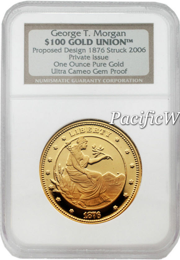 2007 George T. Morgan ＄100 Gold モルガン1オンス金貨　992箱付き