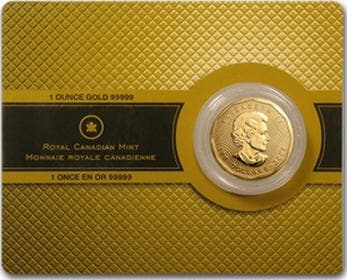2008メイプルリーフ金貨 1オンス カードケース入り新品未使用1048