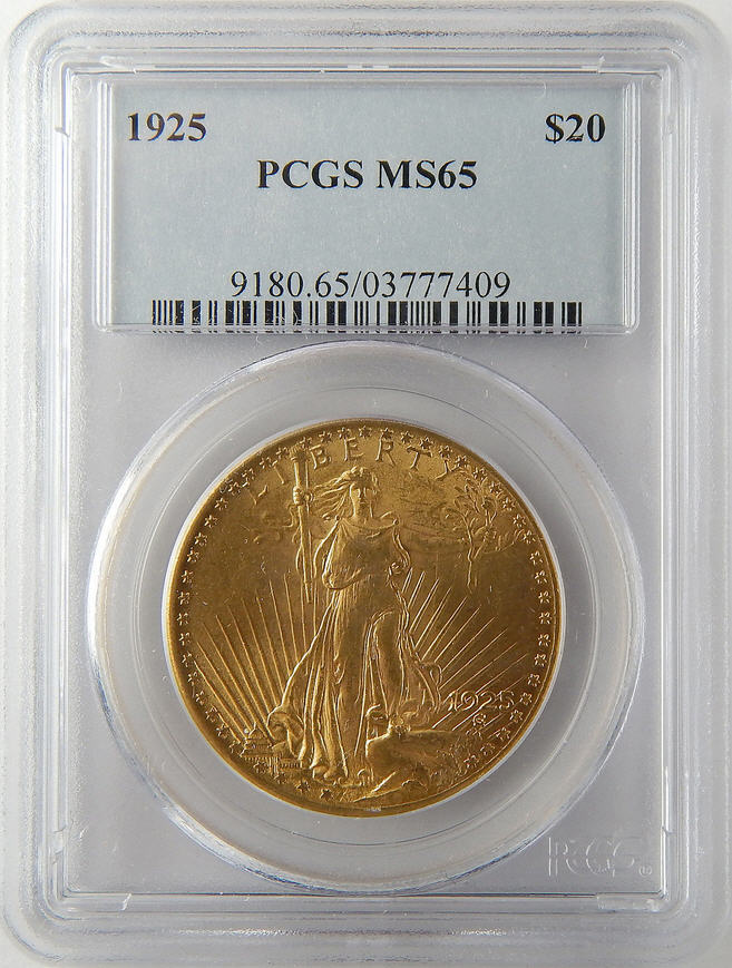 アンティークコイン アメリカ 20ドル金貨セントゴーデンズ 1925 PCGS