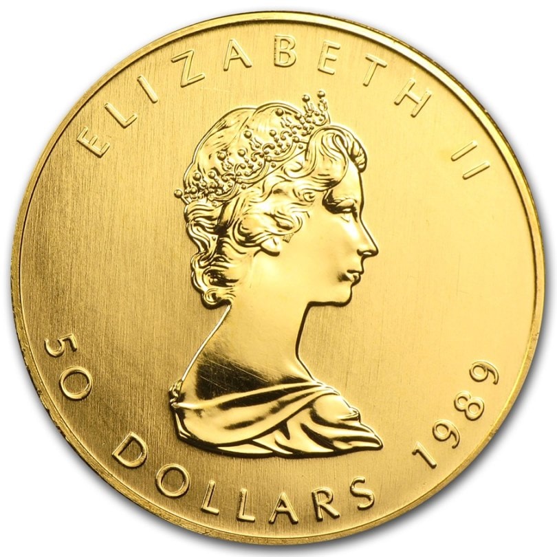 1989メイプルリーフ金貨 1オンス