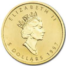 1997メイプルリーフ金貨 1オンス