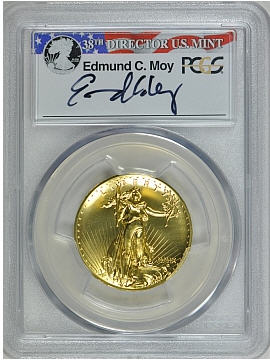 2009ウルトラハイリリーフ金貨　PCGS-MS70ファーストストライク　Mercanti サイン入り