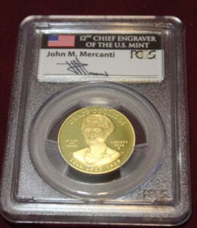 【動画あり】2014-W 10ドル金貨 グレースクーリッジ PCGS Proof-70 DCAMファーストストライク マーカンティサイン入り