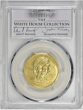 【動画あり】2015-W 10ドル金貨 ジャクリーン・ケネディ 　＄10 PCGS MS70(First Strike)The White House Collection