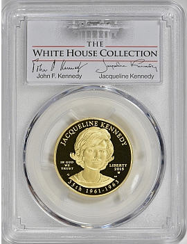 【動画あり】2015-W 10ドル金貨 ジャクリーン・ケネディ 　＄10 PCGS PR70DCAM(First Strike)The White House Collection