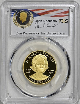 2015-W 10ドル金貨 ジャクリーン・ケネディ 　＄10 PCGS PR70DCAM(First Strike)Camelot Collection