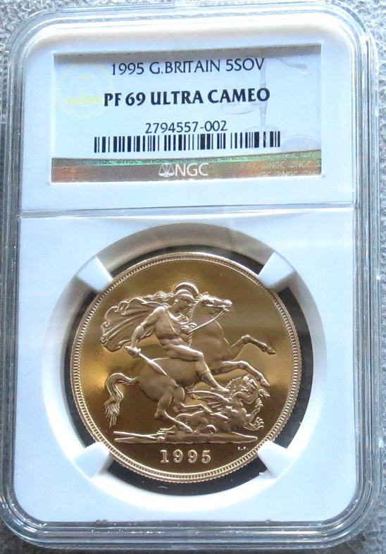 【pinchan2008様用】2003年 イギリス 5ポンド プルーフ PF69 1937 ジョージ6世 5ポンド金貨 NGC PF66 CAMEO | aokicoin