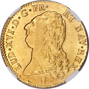 【動画あり】フランス 1786-I年ルイ16世2ルイドール金貨1786-I MS64 NGC