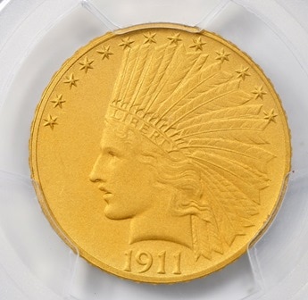 アメリカ 10ドル金貨インディアンヘッド1911$10 NGC PR 65+
