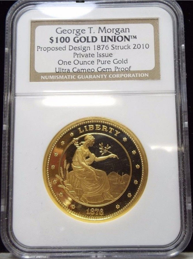 2010 George T. Morgan $100 Gold モルガン1オンス金貨