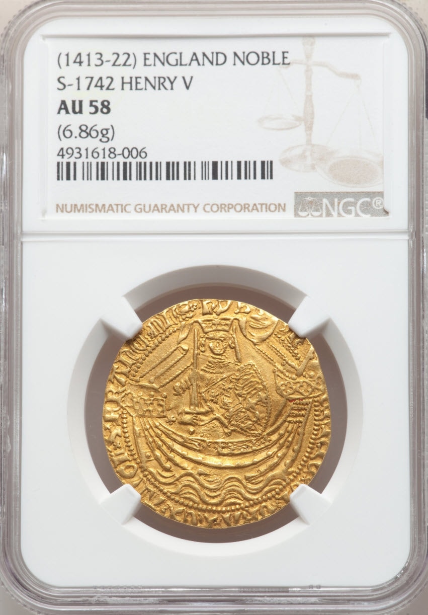 動画あり】グレートブリテンエドワード3世(1361-1369)ノーブル金貨NGC