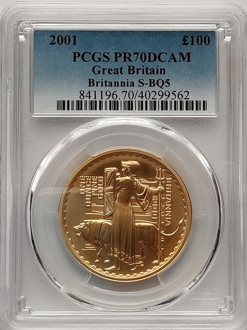 2011年 イギリス ブリタニア 10ポンド 金貨 PCGS PR70DCAM 2011年