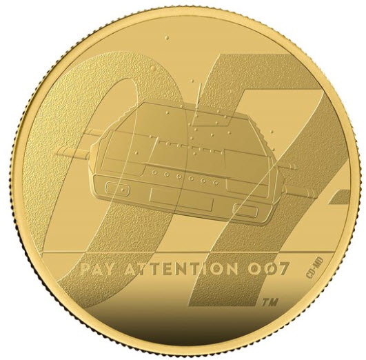 【動画あり】グレートブリテン2020年エリザベスII世1オンス100ポンドプルーフ純金金貨ジェームズボンド2nd007箱付き7