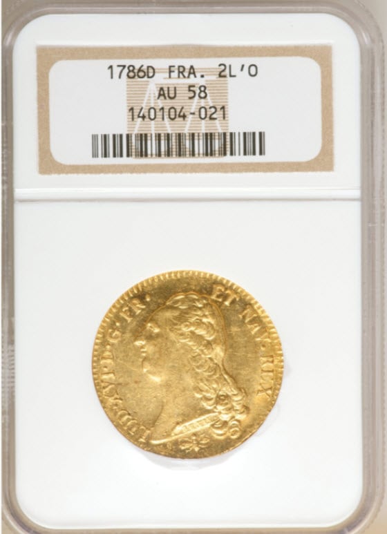 専用NGC MS63】フランスルイ16世1789年銀貨