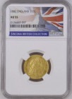 【レア度2-R2】グレートブリテン 1682年 チャールズ2世 1/2ギニー金貨 NGC-AU55|イギリス|アンティークコイン米・欧州・英・仏・独