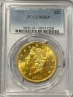 【資産防衛】アンティークコイン アメリカ 20ドル金貨 リバティヘッド1904 $20 PCGS-MS63+