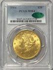 【資産防衛】アンティークコイン アメリカ 20ドル金貨 リバティヘッド1904 $20 PCGS-MS64 CAC