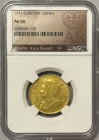 グレートブリテン 1711年 アン女王 1ギニー金貨 NGC-AU50 Ellerby Area Hoard Collection 6380983-158