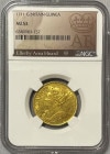【動画あり】グレートブリテン 1711年 アン女王 1ギニー金貨 NGC-AU53 Ellerby Area Hoard Collection