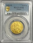 【レア度5-R5】フランス 1660-K年 ルイ14世 1ルイドール金貨 PCGS-AU53