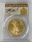 【動画あり】アメリカ50ドル金貨ゴールドイーグル1987-W-$50PCGS PR70DCAMサイン入りトーマスクリーブランドサイン入り