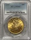 【資産防衛】アンティークコイン アメリカ 20ドル金貨 リバティヘッド1900 $20 PCGS-MS62