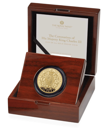 【予約商品】NGC社鑑定付き グレートブリテン 2023年 チャールズ3世 戴冠式記念コイン 2オンスプルーフ純金金貨
