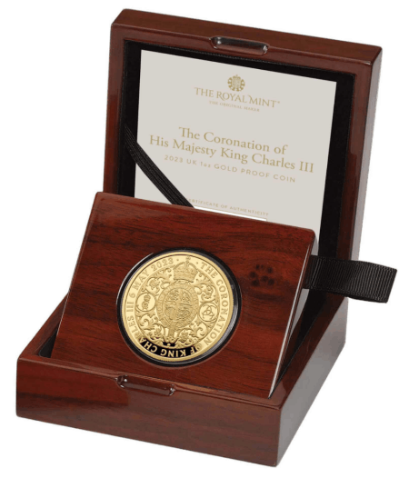 【予約商品】NGC社鑑定付き グレートブリテン 2023年 チャールズ3世 戴冠式記念コイン 1オンスプルーフ純金金貨
