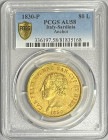 【動画あり】イタリア 1830年 カルロ・フェリーチェ 80リラ金貨 PCGS-AU58