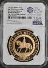 【トライアル・ピクス】NGC鑑定 グレートブリテン 2022年 プラチナジュビリー 馬上のエリザベス2世 5ポンド 5ソブリン ブリリアントプルーフ金貨