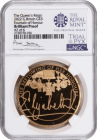 【トライアル・ピクス】NGC鑑定 グレートブリテン 2022年 名誉の泉 エリザベス2世 5ポンド 5ソブリン ブリリアントプルーフ金貨