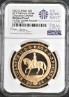 【トライアル・ピクス】NGC鑑定 グレートブリテン 2022年 プラチナジュビリー 馬上のエリザベス2世 5ポンド 5ソブリン ブリリアントプルーフ金貨 2150770-071
