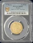 【動画あり】【レア度2-R2】フランス 1736-A年 ルイ15世 1ルイドール金貨 PCGS-MS62