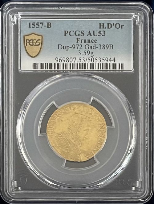 仏；ルイ15世、エキュ銀貨、1726年N Rare 000000005459_bFSxcNv.jpg