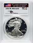 【ジョン・マーカンティ サイン入り】 アメリカ 1ドル シルバーイーグル銀貨 1988-S年 PCGS PR70-DCAM