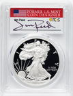 【ジム・ピード サイン入り】ファースト・デイ・オブ・イシュー アメリカ 1ドル シルバーイーグル銀貨 2020-W年 PCGS PR70-DCAM