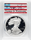 【トーマス・S・クリーブランド サイン入り】アドバンスド・リリース アメリカ 1ドル シルバーイーグル銀貨 2021-W年 PCGS PR70-DCAM