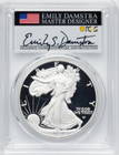 【エミリー・S・ダムストラ サイン入り】ファースト・ストライク アメリカ 1ドル タイプ2 シルバーイーグル銀貨 2021-W年 PCGS PR70-DCAM