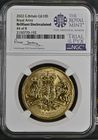 【トライアル・ピクス】NGC鑑定 グレートブリテン ロイヤル・アームズ 2022年 1オンス 100ポンド Brilliant Uncirculated 地金金貨